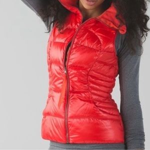 Lululemon Red Fluffin Awesome Down Vest Size 8
